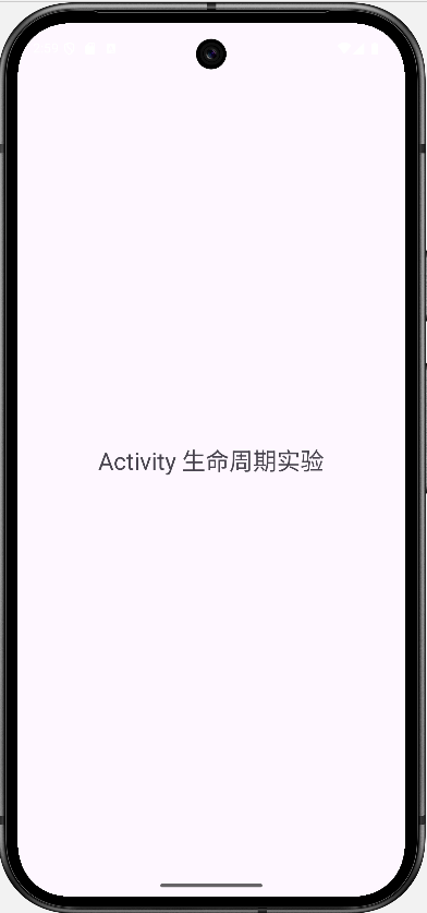 LifecycleDemo App 启动画面截图